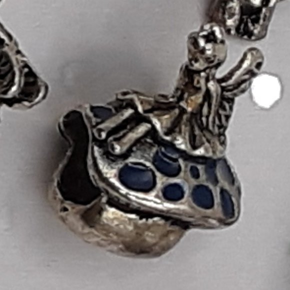 Fairies Set Of 5 Tibetan Silver Alloy Beads For European Style Charm Bracelets - Picture 13 of 13